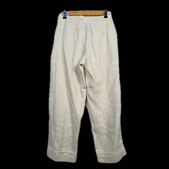 Aritzia Wilfred Women's Allant Linen Blend Ankle Trouser Pants Sz 2 Breathable - Picture 7 of 16